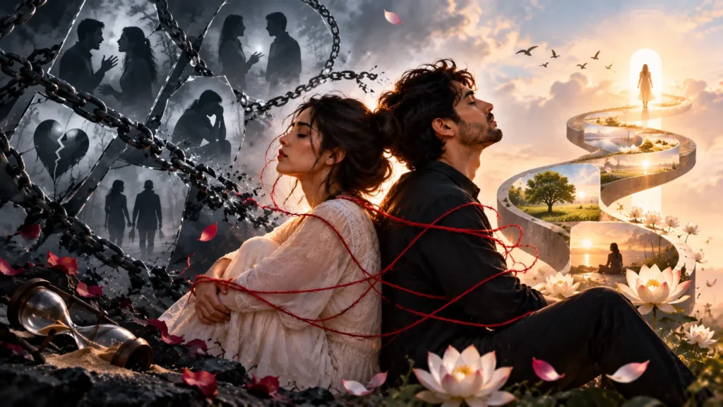 The Core Essence of Karmic relationships - in-depth visual step and illustration 
